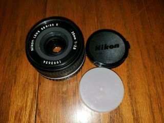 Vintage Nikon Series E 28mm 1:2.  8 Lens No.  1993634