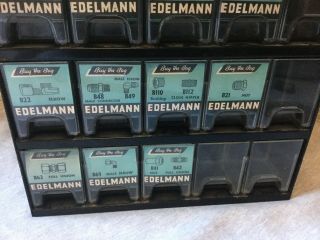 Vintage E.  Edelmann & Co Metal Cabinet Organizer Parts BIN DRAWERS STORE Display 4