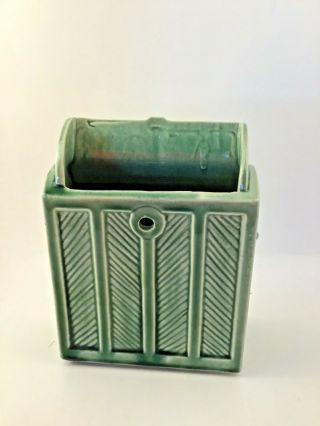 Vintage McCoy pottery,  mail box,  letters.  Use as a wall pocket or planter. 3