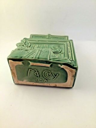 Vintage McCoy pottery,  mail box,  letters.  Use as a wall pocket or planter. 5