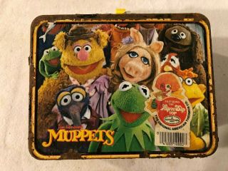 Vintage 1979 The Muppets Metal Lunchbox - Miss Piggy,  Kermit The Frog