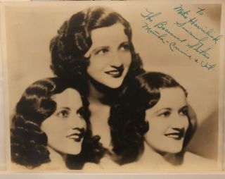 Connie Boswell Signed Vintage Page Boswell Sisters 8x10