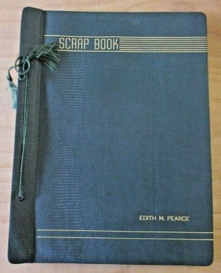 Samuel Ward Elite Scrap Book V186 Leather Bound Vintage