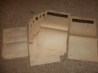 Vintage Wwii Ww2 Us Army 1944 1945 Exam Testing Papers And Forms