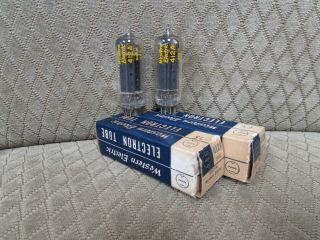 Matched Western Electric 412a Vacuum Tubes Like 6754 6x4 (bjr4005)