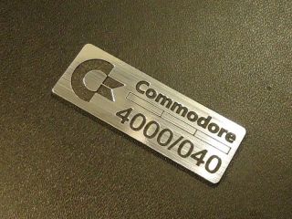 Commodore Amiga 4000 040 Label / Logo / Sticker / Badge 42 X 15 Mm [271c]