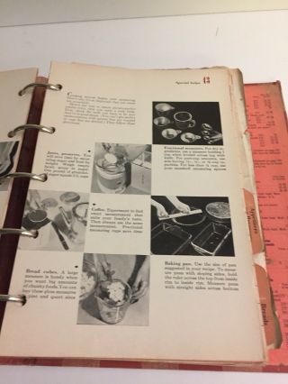 Vintage 1953 6th Printing Better Homes and Gardens Cookbook 3