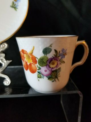 Vintage Royal Copenhagen Saxon Flower Demitasse Cup and Saucer - 1221 - 1546 - 3