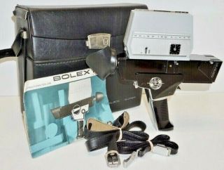 Bolex 150 8 Movie Film Camera With Instructions And Bolex Hard Shell Case