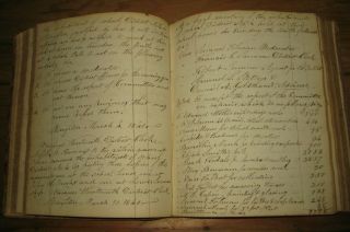 1820 - 1854 Manuscript Ledge Meeting Minutes,  Stoughton MA,  School District No.  4 5