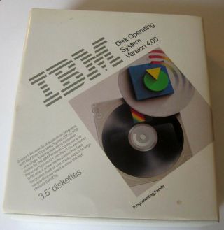 1988 Vintage Ibm Dos 4.  00 Disk Operating System 3.  5 " Diskette & All Manuals