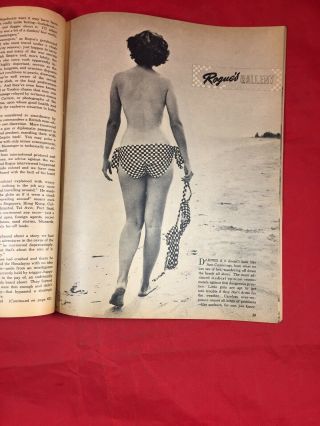 Vtg Rogue Aug 1956 Bill Wenzel Ward Bettie Page Bunny Yeager Girlie Risqué Pinup 8