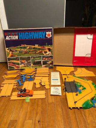 Vintage 196o’s Ideal Motorific Action Highway 88 Playset 100