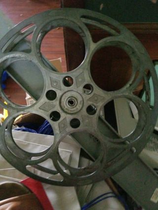 Vintage Goldberg Brothers 35mm Movie Projector Film Reel.  6 Hole.  Cast Aluminum