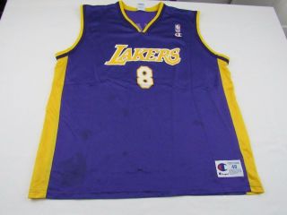 Vintage 90s Champion Mens Kobe Bryant Los Angeles Lakers Nba Jersey Size 52 Xl
