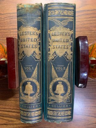 Lester’s History Of The United States By C.  Edwards Lester 2 Volume Set 1883 2