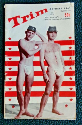Gay: Trim 25 Scarce Vintage Physique Muscle Guys Bodybuilders 1961 Rebel Don