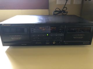 Pioneer Stereo Double Cassette Deck Ct - W606dr
