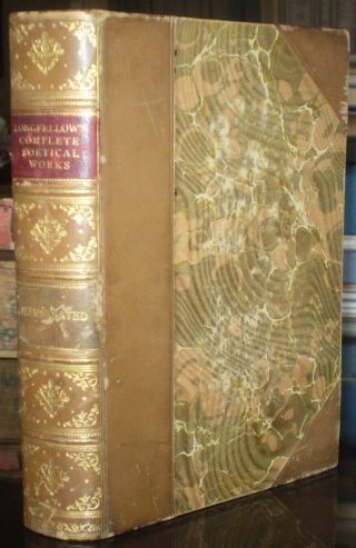Complete Poetical Of Henry Wadsworth Longfellow,  1900,  Leather