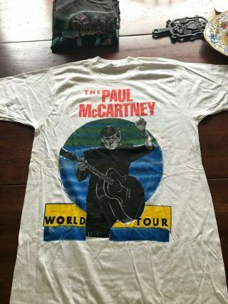 Paul Mccartney Vintage Concert T - Shirt 1989