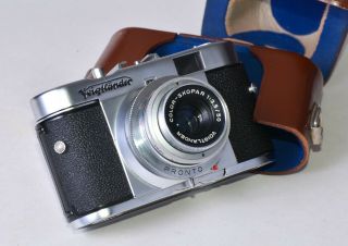 Voigtlander Vito B 35mm Film Camera with Color - Skopar f3.  5 50mm Lens 5