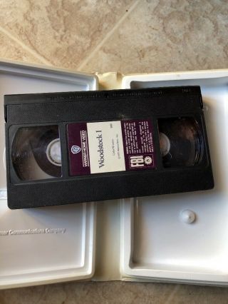 Vintage Woodstock I & Woodstock II Clamshell Warner Home Video VHS Cassettes 4