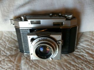 Agfa Karat 36 35mm Slr Film Camera.  W/ Solinar 1:2,  8/50 Synchro - Compur Lens.