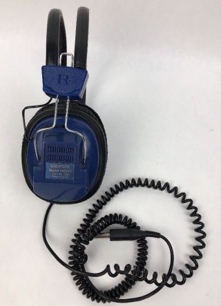 Vintage Califone Blue Headset (2924av) 600 Ohm Headphones Korea Fstshp