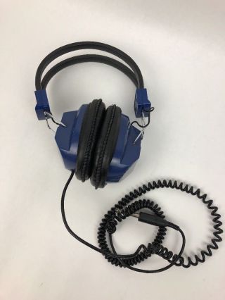 VINTAGE Califone Blue Headset (2924AV) 600 Ohm HEADPHONES Korea FSTSHP 3