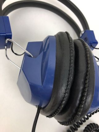 VINTAGE Califone Blue Headset (2924AV) 600 Ohm HEADPHONES Korea FSTSHP 4