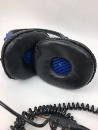 VINTAGE Califone Blue Headset (2924AV) 600 Ohm HEADPHONES Korea FSTSHP 5