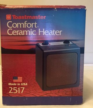 Vintage Toastmaster Ceramic Space Heater Portable 1500 - Watt Fan/heater (2517)