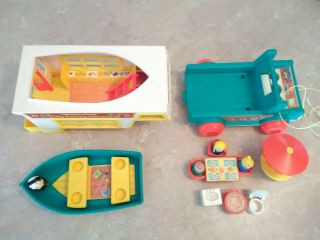Vintage 1972 Fisher Price Little People Play Family Camper Rv