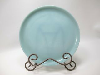 Fire King Turquoise Blue 10 " Dinner Plate Ovenware 1950 
