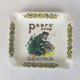 Vintage Lord Nelson Pottery Enhlad Pears Soap Ad Ashtray Soap Dish