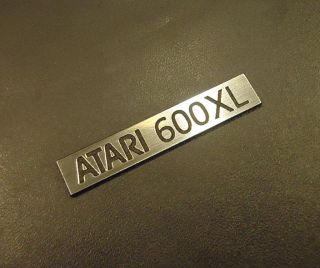 Atari 600 Xl Label / Logo / Sticker / Badge Brushed Aluminum 48 X 9 Mm [287]