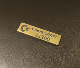 Commodore Amiga 1200 Label / Logo / Sticker / Badge 49x13 Mm [263b]