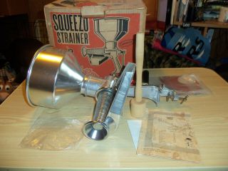 Vintage Squeezo Strainer 400 - Ts Metal Food Canning Freezing Food Mill