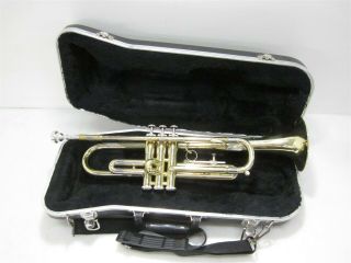 Elkhorn By Getzen Vintage Student Trumpet Sn: K131038 W/ Bach Mouthpiece & Case