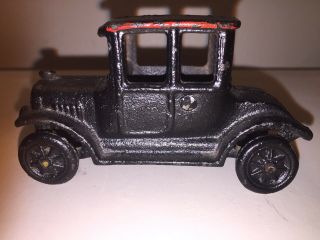 Vintage 1920s Hubley Arcade Cast Iron Ford Model T Doctors Coupe 1930s Toy Car