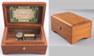 Small Vintage Thorens Swiss - Made Cylinder Music Box,  Laras Theme Song
