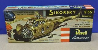 Vintage Revell H214 Sikorsky S - 55 Helicopter " S " Kit 1:49 