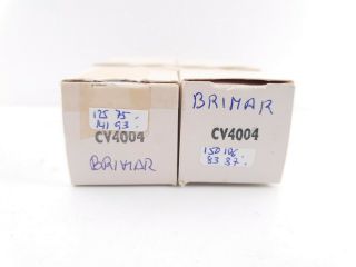 2 X Cv4004 Brimar Nos/nib Tubes.  1960´s 17mm Plates.  Pair.  C13 En - Air