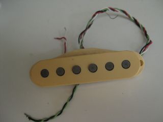 Vintage Fender Stratocaster Guitar Pickup By Dimarzio For Project / Repair Ivory