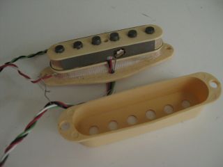 Vintage Fender Stratocaster Guitar Pickup by DiMarzio for Project / Repair Ivory 4