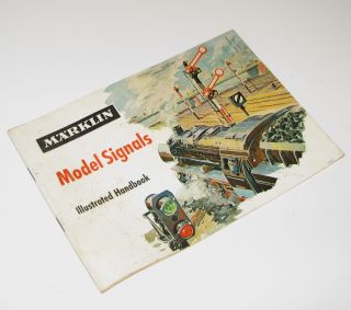 Vintage Marklin Ho Scale Train 0341 Model Signals Illustrated Handbook 1969?