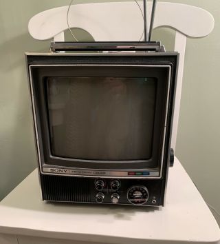 Vintage Sony Trinitron 9 Inch Color Television Kv - 9000u