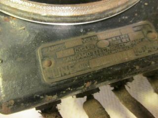 Vintage Watt Hour Meter Sangamo Type H Cast Iron Base 3