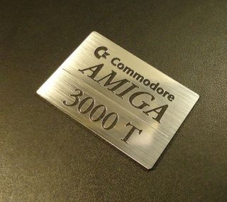 Commodore Amiga 3000t Label / Logo / Sticker / Badge 47 X 31 Mm [270]