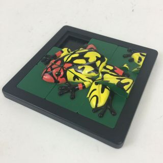 Vtg 1993 Damert 3d Tropical Frog Sliding Square Tile Jigsaw Puzzle Slide 3x3